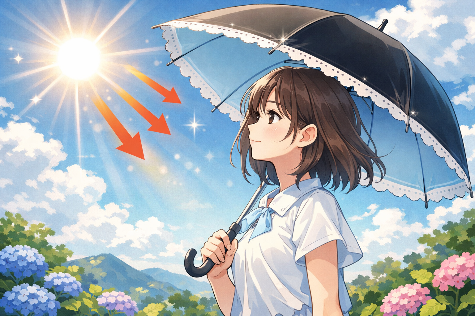 日傘の外側の色おすすめは？遮熱も紫外線カットも叶える最強カラーを紹介！