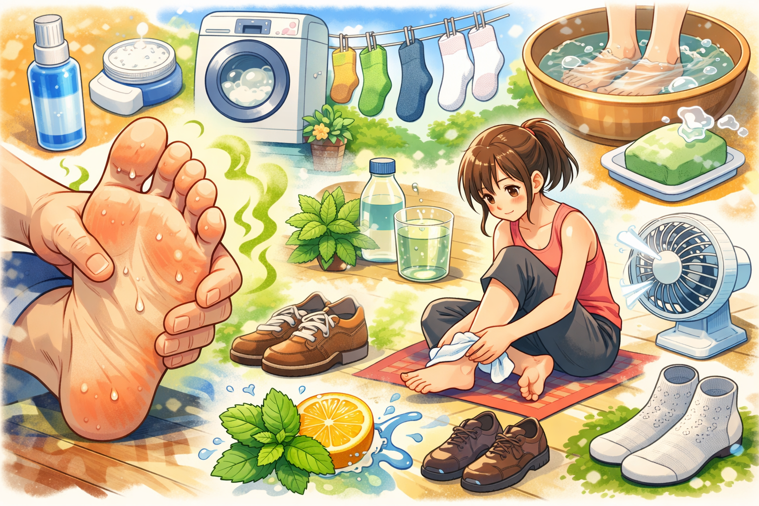 足の酸っぱい臭い対策の決定版！今日から始める7つの効果的な方法