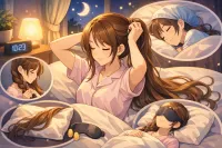 ロングヘアが寝る時に邪魔！快適な睡眠のための5つの対策を紹介♪