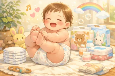 おむつで太ももゆったりなメーカーは？ムチムチベビーに人気の5選を紹介！