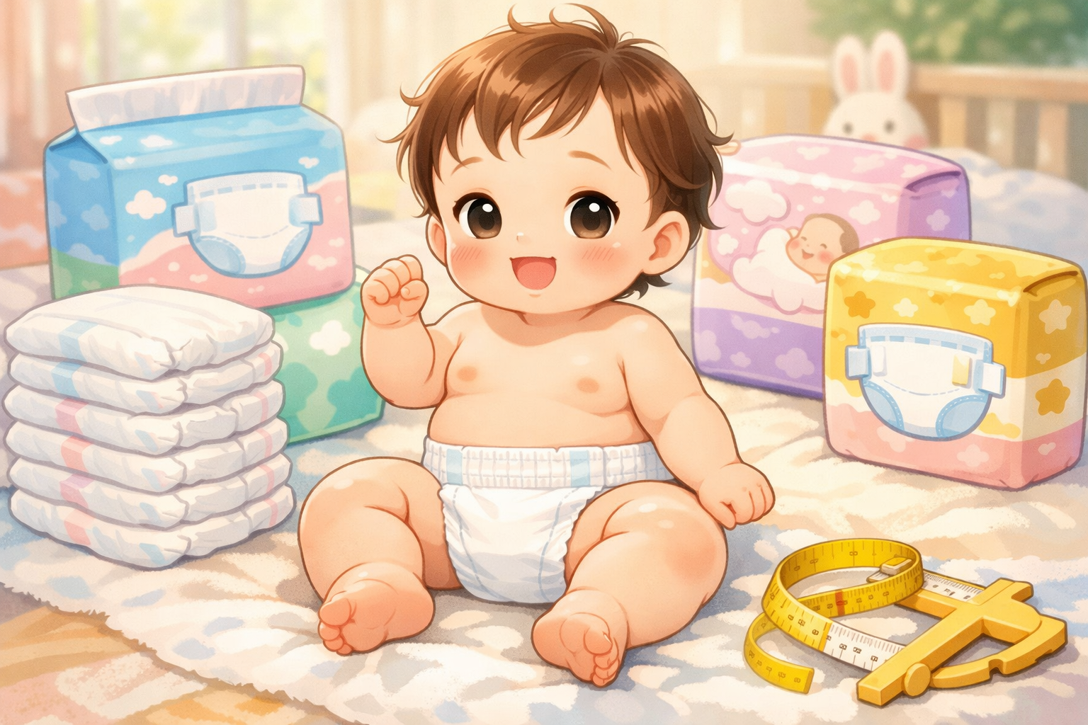 オムツサイズ比較で太ももが太い子向けを調査！ムチムチ赤ちゃんに最適なメーカーは?