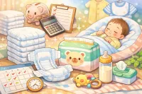 新生児用オムツはどれくらい必要？1ヶ月の必要枚数と賢い準備のコツを解説！