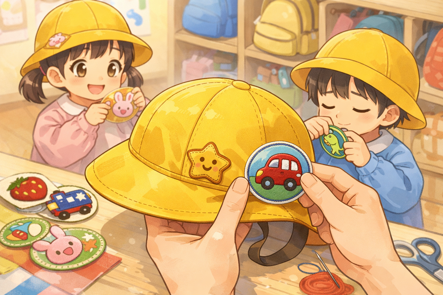 保育園の帽子にワッペンはどこにつける？おすすめの位置と失敗しないコツをご紹介！
