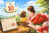 母の日はいつ？2026年は5月10日！日付の決まり方や由来を解説