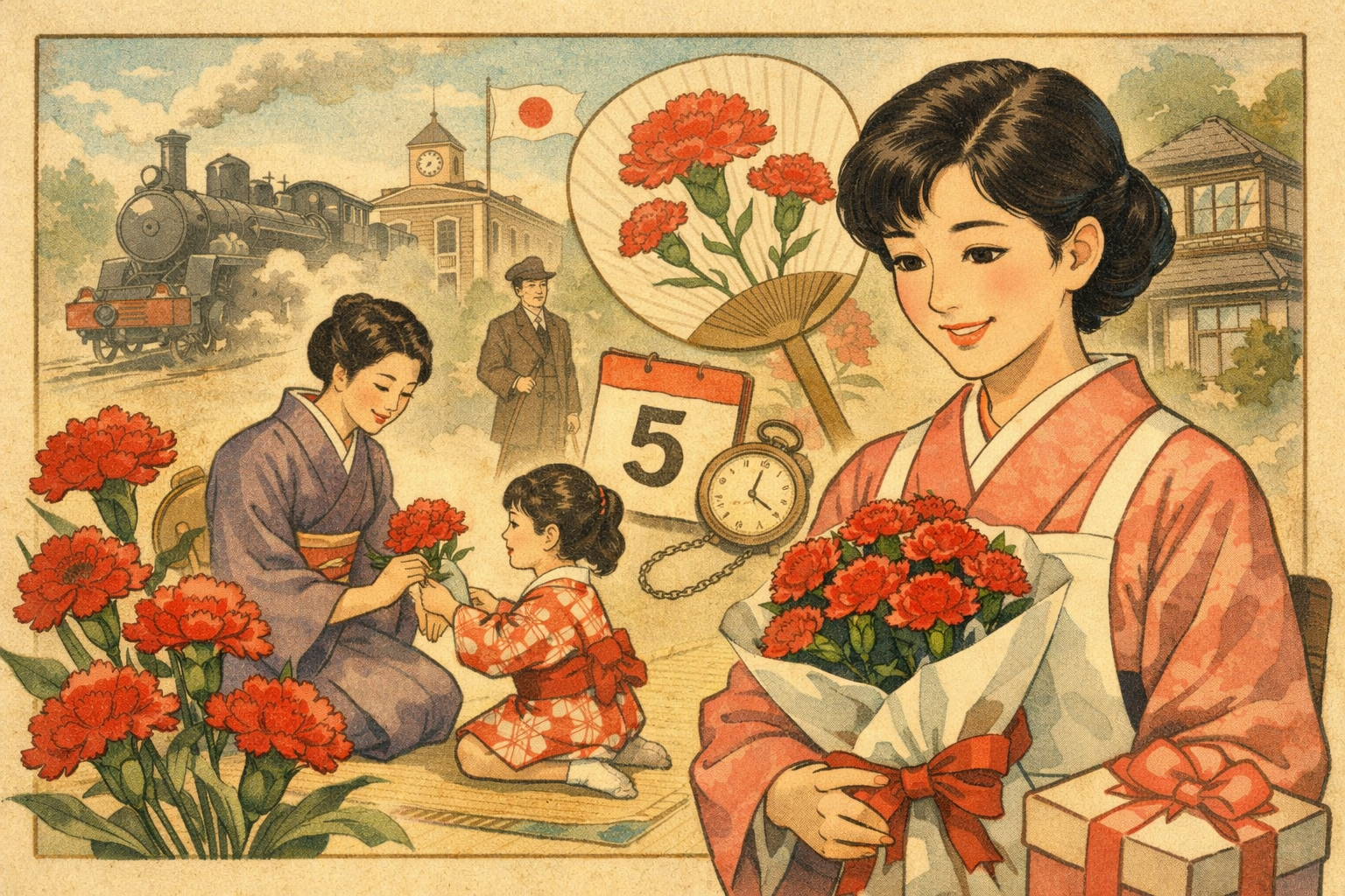 母の日は日本ではいつから始まった？歴史と定着の背景を解説！