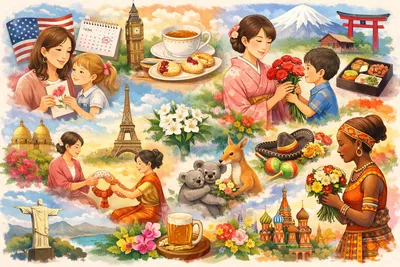 母の日は世界で違いがある？日付や花など各国の特徴を10カ国紹介！