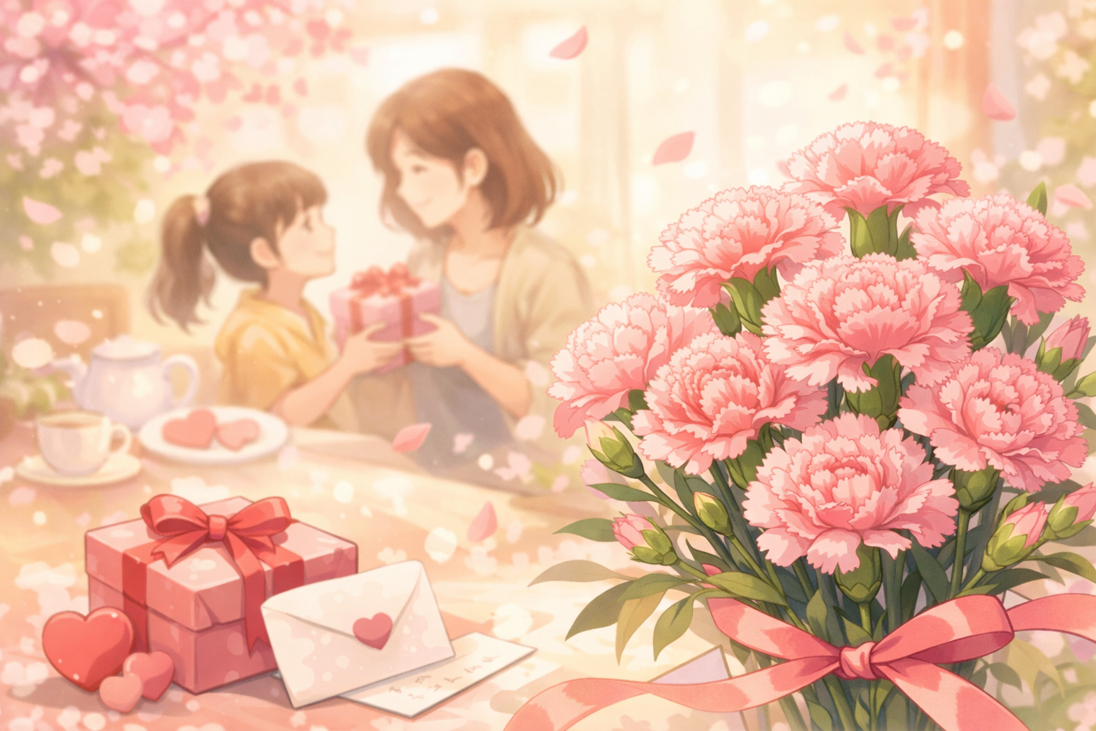 母の日にピンクのカーネーションの花言葉は？感謝を伝える意味と選び方をご紹介！