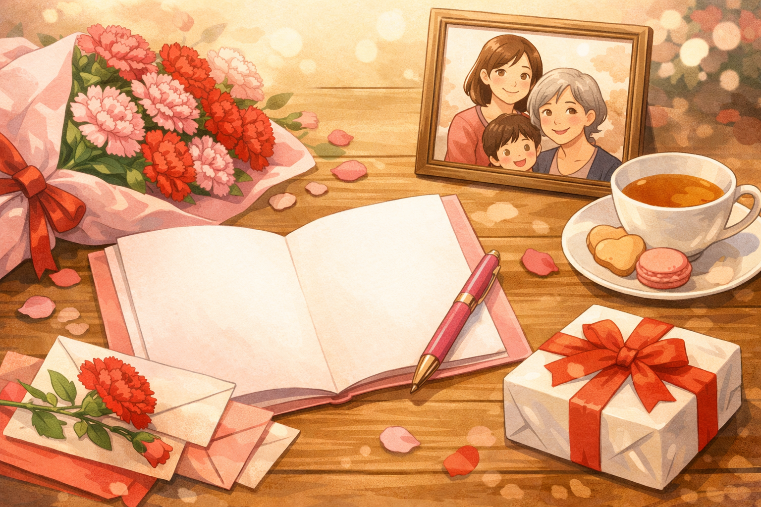 母の日のメッセージ文例を厳選紹介！実母・義母・妻へ感謝を伝える書き方のコツ